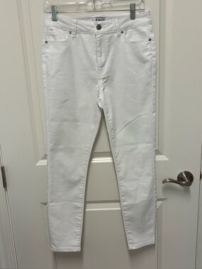 d. jeans Womens's White Slim Fit (skinny) Jeans size 6